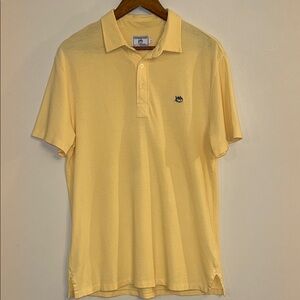 Southern Tide Yellow Polo Shirt Classic Style